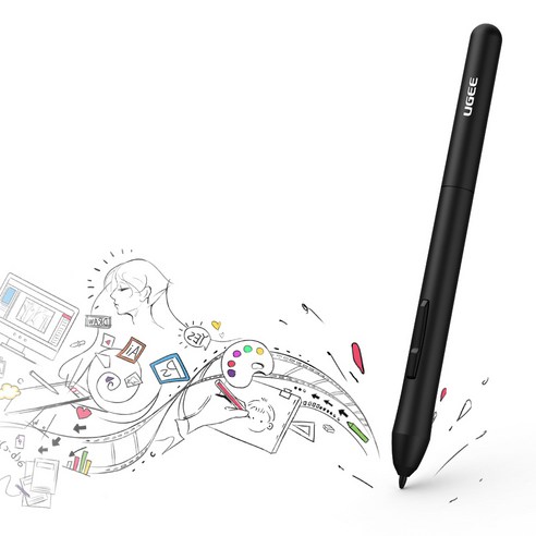 Ugee 유지 M708 드로잉 패드 그래픽 펜 타블렛은 USB로 컴퓨터와 연결하여 사용할 수 있는 제품입니다.