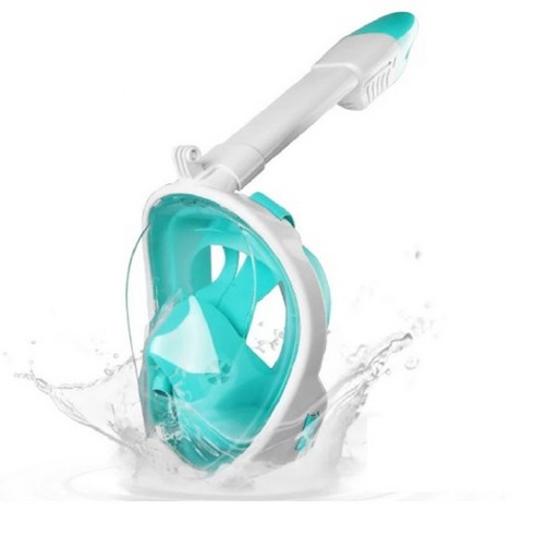 스타일포유 2세대 물안경 스노쿨링 풀페이스 마스크, 민트