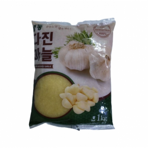 인우 냉동 다진마늘 1kg, 11개, 1L