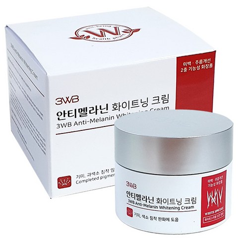 안티멜라닌 화이트닝 크림 50ml 기미 과색소 침착에 도움, 2개