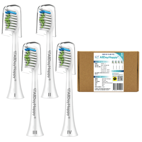 필립스 전동칫솔 호환용 전동칫솔모 HX6014P/HX6064P 4개입, HX6064P 16개입, 1개