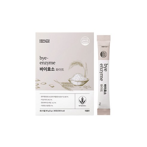 헬스헬퍼 바이효소 화이트 1box, 30포, 1개, 90g