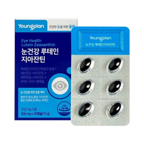 영진약품 영플랜 눈건강 루테인 지아잔틴 15g, 3개, 30정