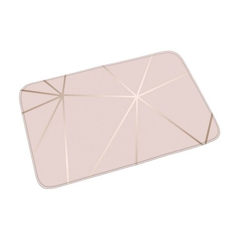 1 Pcs 핑크 대리석 홈 매트 입구 문 바닥 카펫 거실 욕실 목욕 매트 Non-slip 북유럽 스타일 빈티지 카펫, 40센치메터x60센치메터, CH000613