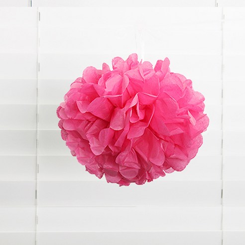 피플스파티 파티 꽃볼 25cm 6p, 핫핑크