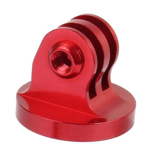 액션 카메라용 삼각대 마운트 고정 베이스 어댑터 1/4 퀵 릴리스 내구성 모노포드 마운트 액세서리 부품, 30x24mm, 빨간색, 알루미늄 합금