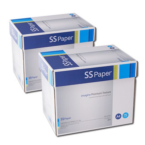 SS페이퍼(SSpaper) A4용지 75g 2박스(5000매)(H)