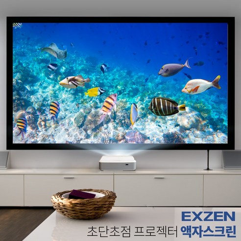 엑스젠 액자스크린 액자형스크린 150인치 와이드 16:9 초단초점 단초점(FS150W) 스크린톤흑백