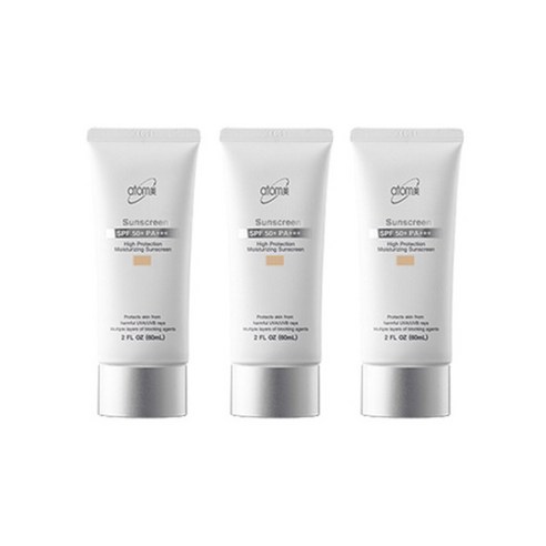 애터미 선크림 베이지(SPF50+/PA+++) 60ML 3개