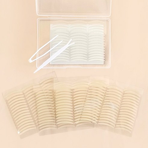 AB006 티없는 투명 쌍꺼풀 테이프 5장 SET 내츄럴 예쁜 상커풀 라인 쌍테, 1개, 티없는투명쌍꺼풀테이프5장SET 곡선형