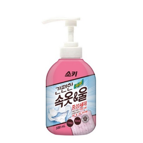 소키 간편한 속옷 울 중성세제 본품, 500ml, 1개