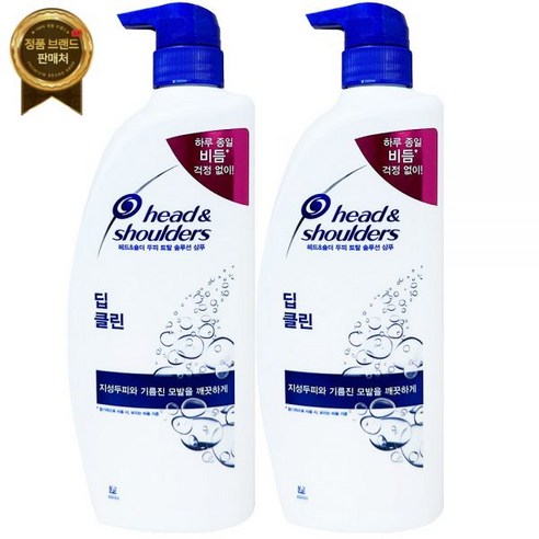 헤드앤숄더 딥 클린 샴푸 850ml(신형) x 2개, 헤드앤숄더 딥클린 샴푸 850ml x 2개
