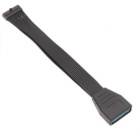1PCS 마더 보드 메인 보드 USB 3.0 20 핀 여성 USB 3.0 20 핀 남성 확장 케이블 -15cm, 검정, 하나
