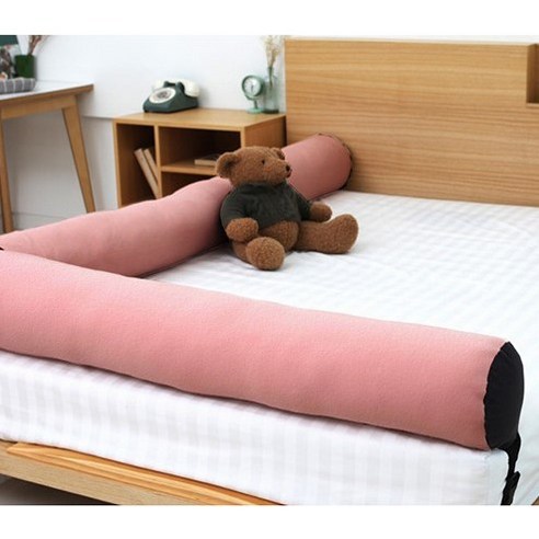 캥거루루 모던 무지 침대 범퍼쿠션, 핑크