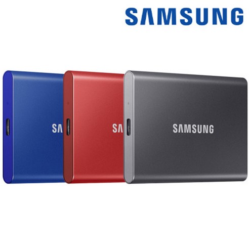 삼성전자 USB 3.2 GEN 2 T7 포터블 SSD T7 1TB 그레이 레드 블루, 1TB 레드