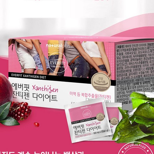 내츄럴플러스 스페인산원료 에버핏 잔티젠다이어트 X 1박스 2주분 가르시니아, 1개, 28정