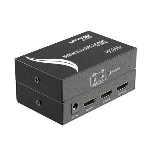 HDMI 분배기 4K UHD 60Hz HDMI 1:2 분배기 SP142 최대 30M 까지 고화질 전송, 1개