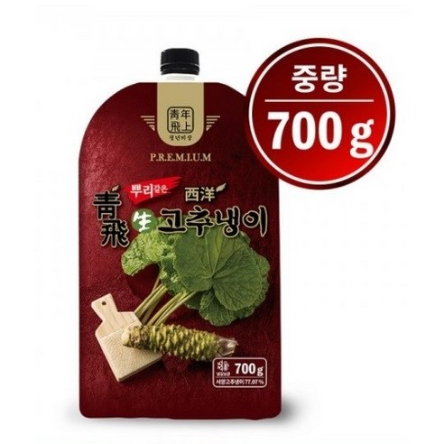 청비 횟집용 뿌리갈은 생와사비 700g X 10봉 1박스 [횟집전용 생와사비], 700g, 10개 - 와사비 | 쿠팡