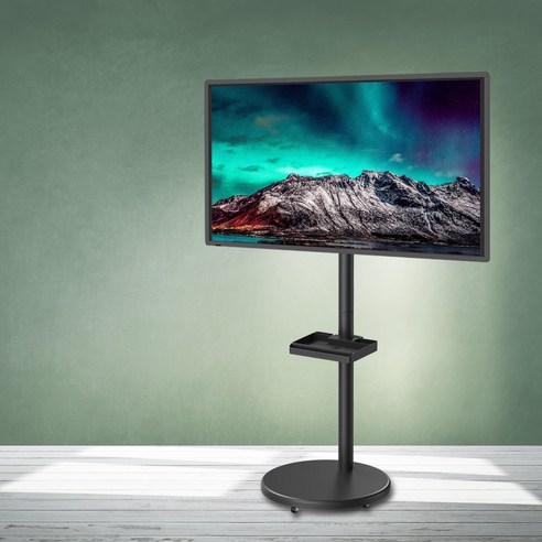 TV거치대 삼탠바이미 삼성 M5 M7 이동식 티비스탠드 모니터스텐드 받침대 룸앤티비, MS-50S 블랙, 1개