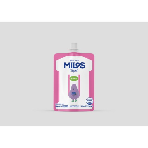 어린이 요거트_밀로스, 3개, 85g, 블루베리
