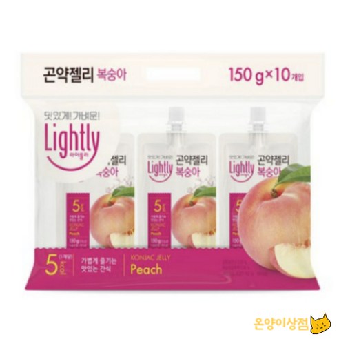 라이틀리 곤약젤리 복숭아, 150g, 20개