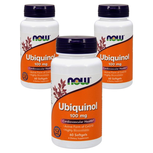 나우푸드 유비퀴놀 100mg 소프트젤, 3개, 60정