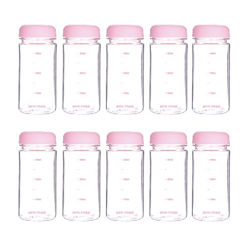 마이보틀 트라이탄 눈금 내열물병 10p 350ml 500ml, 핑크
