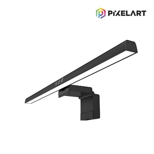 픽셀아트 LED 모니터 조명 터치 스크린바 (블랙), 1개, 스크린바 블랙