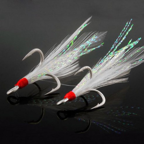 깃털 트레블훅은 훌륭한 품질과 다양한 종류로 구성되어 다양한 낚시 종목에서 활용할 수 있습니다.
