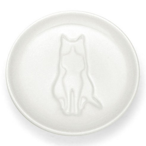 ARTHA 고양이 간장 종지, 1개, 앉아있는 모습