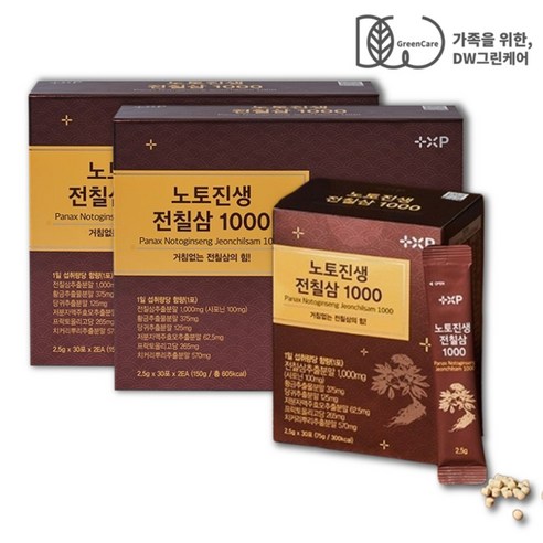 노토진생 전칠삼 1000 노토진세노사이드 사포닌 삼칠삼 정 환 스틱 373 슈퍼 고함량 영양제, 150g, 2박스