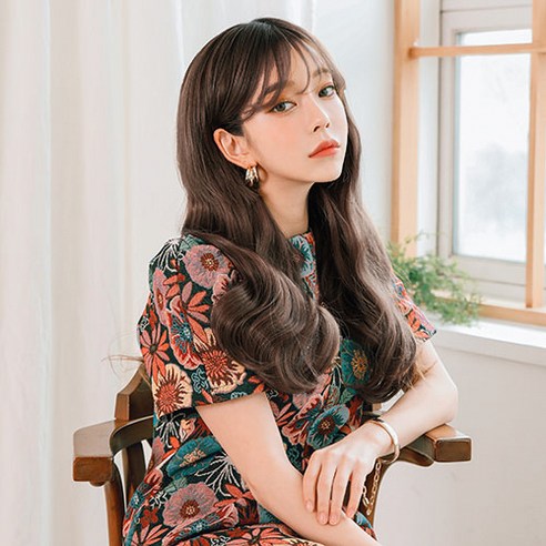가발매니아 플레인펌 5피스 45cm 인모믹스피스 (형상기억인모) 붙임머리 헤어피스, 내츄럴브라운
