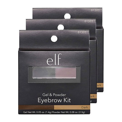 elf 아이브로우 키트, 다크, 3개