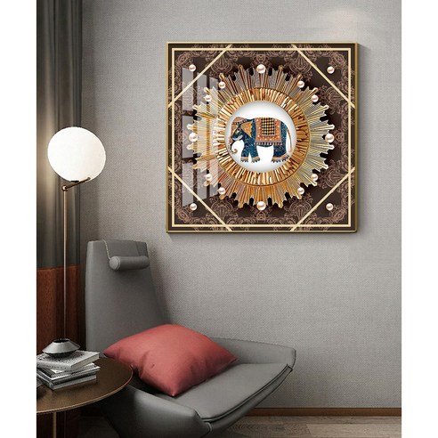 노르딕 라이트 코끼리 무늬 장식화, 금색