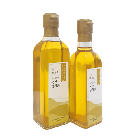 해담은 100% 국산 참기름 착유기술이 다른 저온압착 저온착유, 300ml, 1개 유기농들기름 해담은 100% 국산 참기름 착유기술이 다른 저온압착 저온착유, 300ml, 1개 유기농들기름