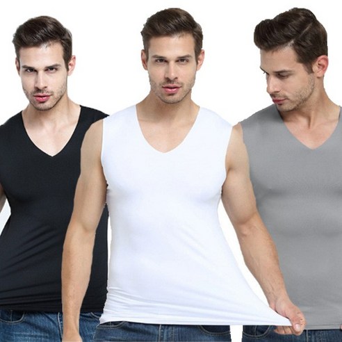 땀과 작열하는 태양을 이겨내는 갑옷, 남성용 심리스 쿨 런닝셔츠