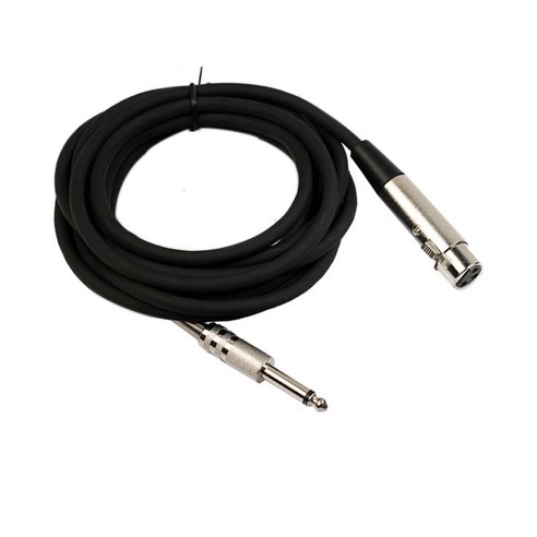 3.5mm-XLR 케이블-1/4 ''''3.5mm 잭 남성-XLR 여성 스테레오 오디오 어댑터 케이블 마이크 케이블, {"사이즈":"10m"}, {"색상":"블랙"}, {"수건소재":"플라스틱"}
