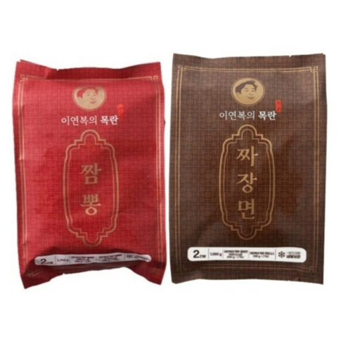 이연복 목란짬뽕 오리지널매운맛 목란짜장 모두의한끼편스토랑 (총4인분) 빠른새벽배송, 2팩