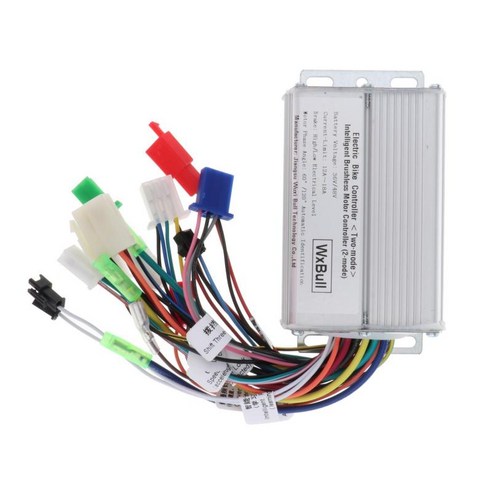 36V/48V 350W 전기 자전거 전자 자전거 스쿠터 브러시리스 DC 모터 컨트롤러, 실버, 합금