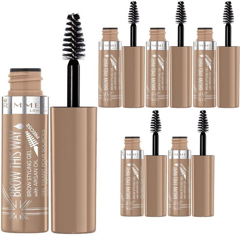 리멜 디스 웨이 라이트웨이트 젤 아이브로우 마스카라 5ml, 001 Blonde, 6개