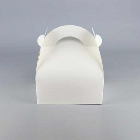 화이트 손잡이박스 답례품 베이커리포장 조각케이크박스 백색 대 200개, 단품