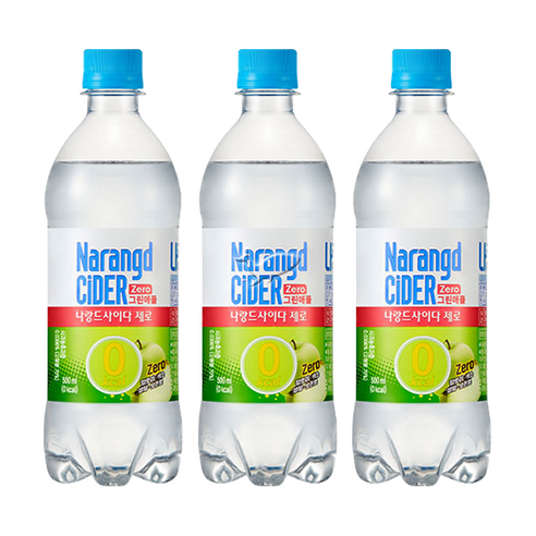 나랑드사이다 그린애플 500ml, 1개