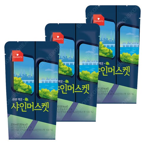 소소한생활 웰그린 스위츠 샤인머스켓 230ml X 10 -, 30개