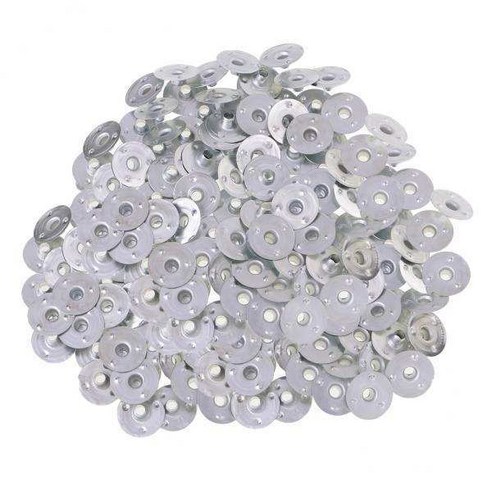 10x 500 조각 금속 캔들 캔들 만들기 탭, 12.5x3mm, 실버