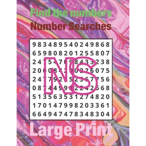 (영문도서) Find the numbers: Number Searches Paperback, Independently Published, English, 9798462188787