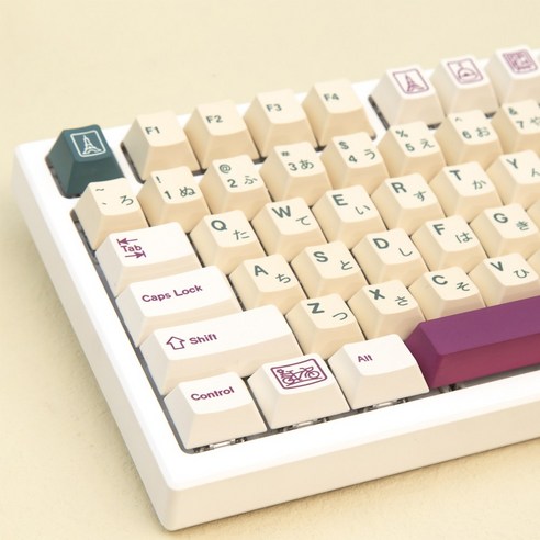 체리 PBT 염료승화 일본어 각인 커스텀 키보드 키캡