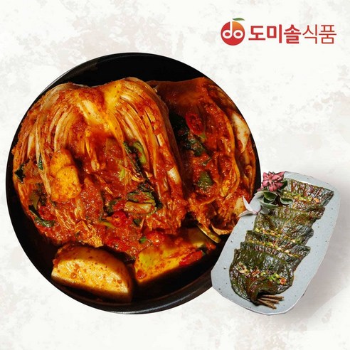 신세계라이브쇼핑 (m)[도미솔] 사랑채포기김치 3 kg+깻잎김치 1kg, 1세트