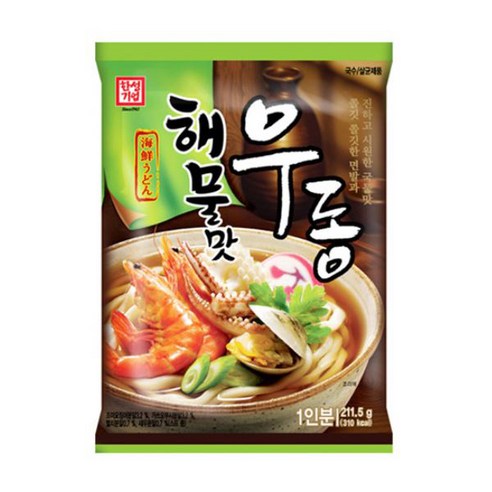 한성 해물맛 우동 211.5g(1인분) 30개, 211.5g