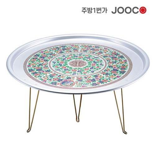 주방1번가 주코(JOOCO) 발상 밥상 옛날밥상 양은밥상 접이식발상 찻상 술상, 특왕대(560mm)