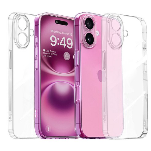 아이폰 16 생폰 느낌 그대로! 아이엔조이 슬림 투명 케이스로 완벽 보호!